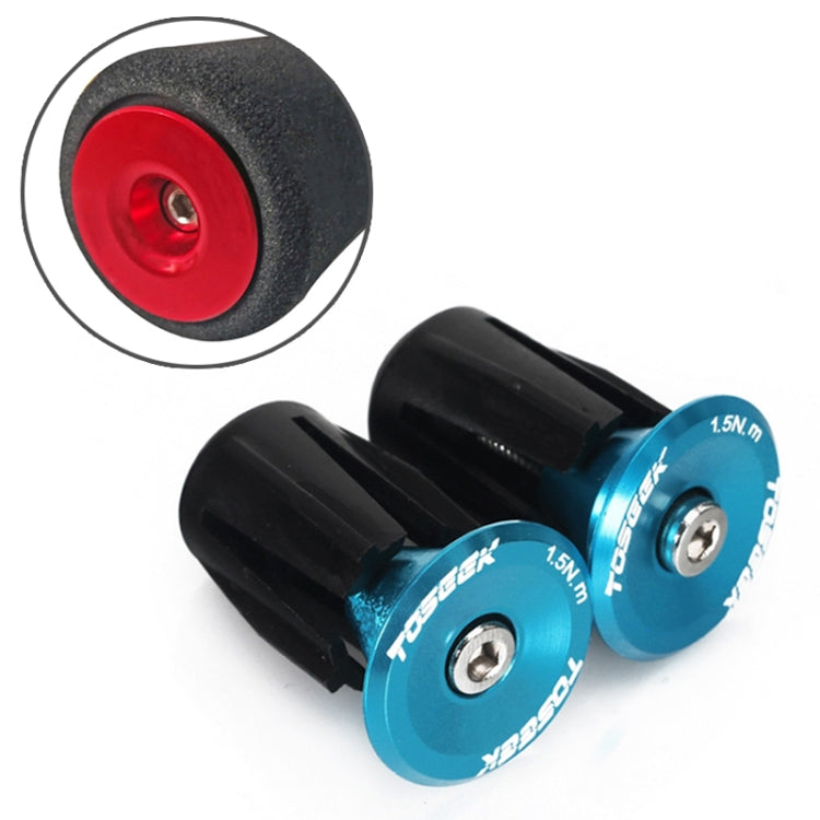 TOSEEK 1 Pair Mountain Bike Handlebar Grips Caps End Plug Aluminum Alloy Bicycle Bar Ends Plug, 17.6-21.8mm Blue, 17.6-21.8mm Purple, 17.6-21.8mm Red, 17.6-21.8mm Black, 17.6-21.8mm Green, 17.6-21.8mm Grey, 17.6-21.8mm Gold