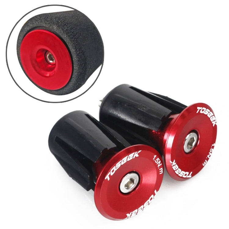 TOSEEK 1 Pair Mountain Bike Handlebar Grips Caps End Plug Aluminum Alloy Bicycle Bar Ends Plug, 17.6-21.8mm Blue, 17.6-21.8mm Purple, 17.6-21.8mm Red, 17.6-21.8mm Black, 17.6-21.8mm Green, 17.6-21.8mm Grey, 17.6-21.8mm Gold