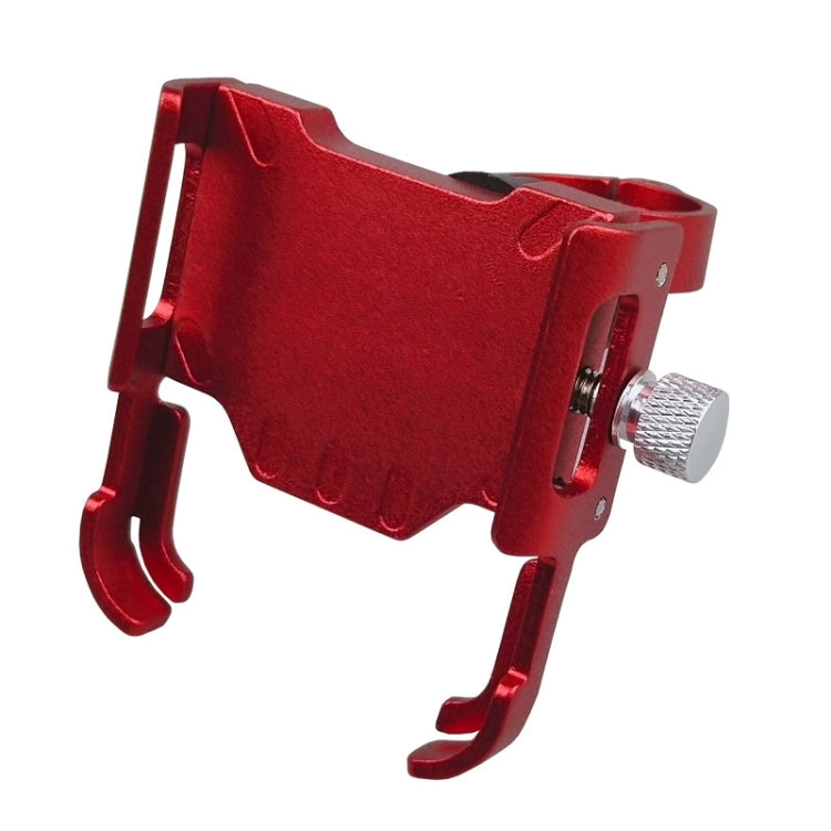 BIKERSAY MP008 Bike Motorcycle Aluminum Alloy Phone Holder Handlebar Clips, MP008(Black), MP008(Red), MP008(Titanium Color)