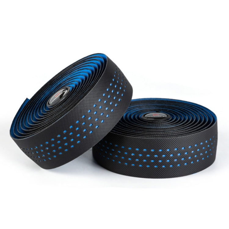 PROMEND GR-082 1 Pair Two-color Antiskid Bicycle Grips Tape, 215x3cm Black White, 215x3cm Black, 215x3cm Black+Green, 215x3cm Black Blue, 215x3cm Black Red
