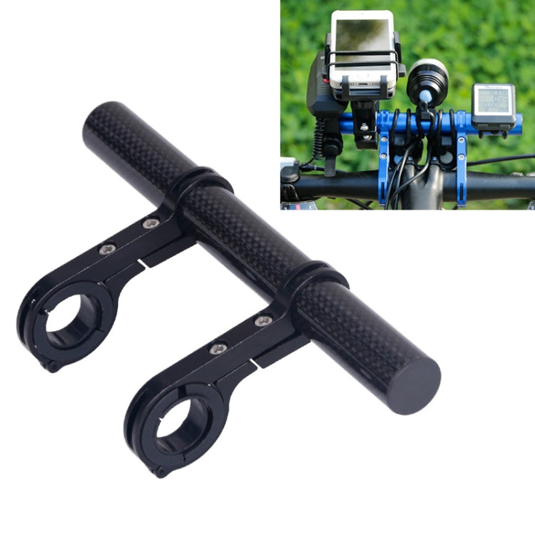 HLD-208 Mountainous Bicycle Carbon Fiber Handlebar Extension Frame Flashlight Bracket, Carbon Fiber Black, Carbon Fiber Blue, Carbon Fiber Red