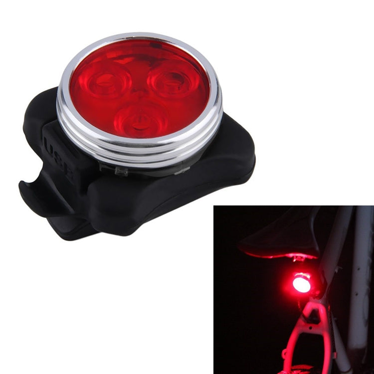 COB Lamp Bead 160LM USB Charging Four-speed Waterproof Bicycle Headlight / Taillight Set, Red Light 650MA, Red Light