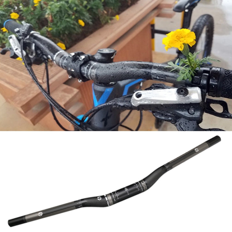 TOSEEK Full Carbon Fiber Road Bike Bent Handlebar, Size: 620mm Matte , 620mm