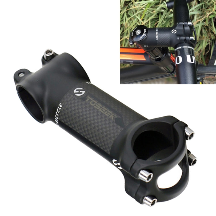 TOSEEK Road Mountain Bike Ultra-light Handlebar Stem Riser Faucet, Size: 6 Degree, 100mm Matte , 6 Degree, 100mm