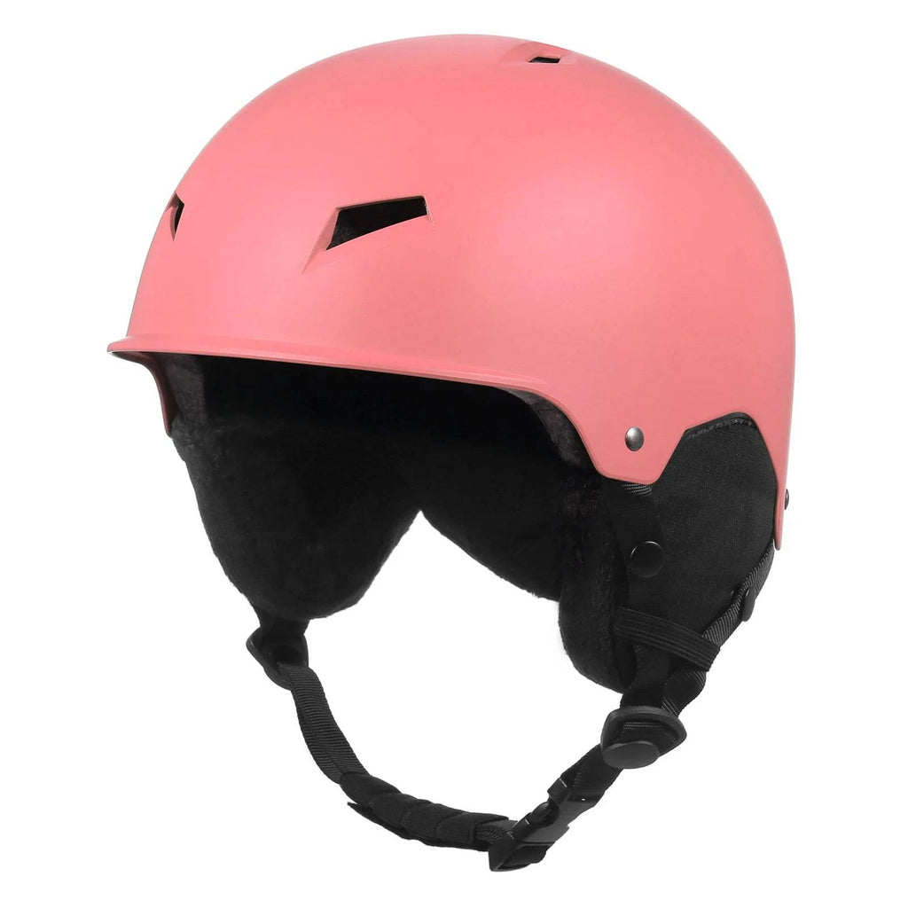 Durable Snow Helmets with Goggle Fixed Strap Women Men Snowboard Helmet with Detachable Earmuff Safety Ski Helmet 2021 New-WAYBIKER