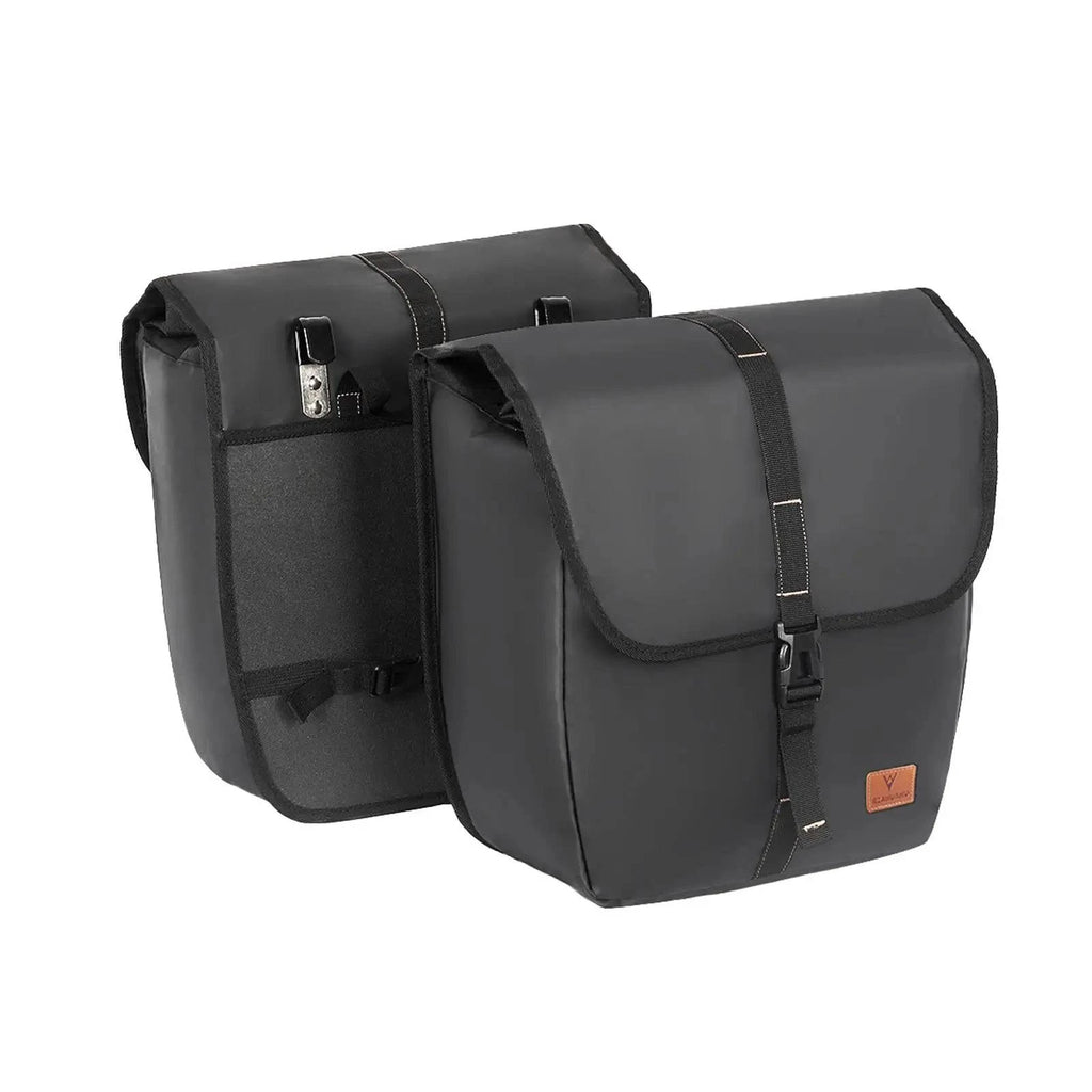 2pcs Waterproof Bike Panniers Bag Large Capacity Bicycle Rear Seat Bag Flip-top Bag for Bike Rear Rack-WAYBIKER