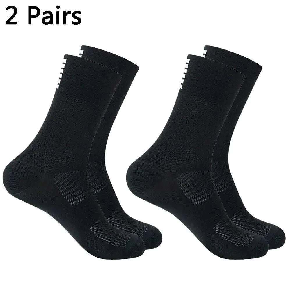 2 Pais High Quality Profession Team Men Women Cycling Socks Bike Socks Breathable Bicycle Socks Outdoor Sportswear Racing Socks-WAYBIKER