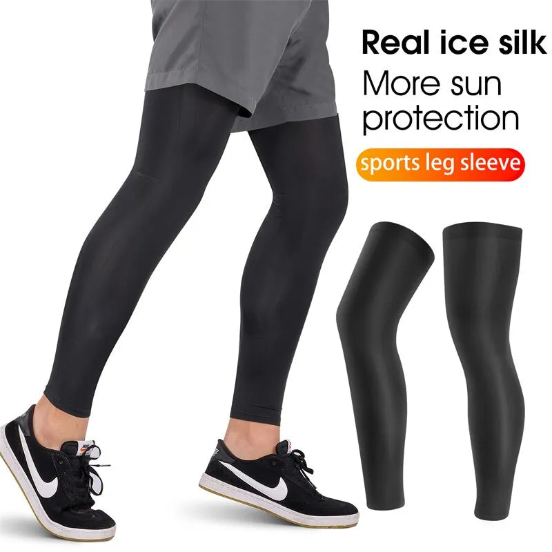 WEST BIKING Summer Cycling Leg Compression Sleeves Outdoor Sports Quick Dry Knee Protection Leggings Running Basketball Anti UV-WAYBIKER