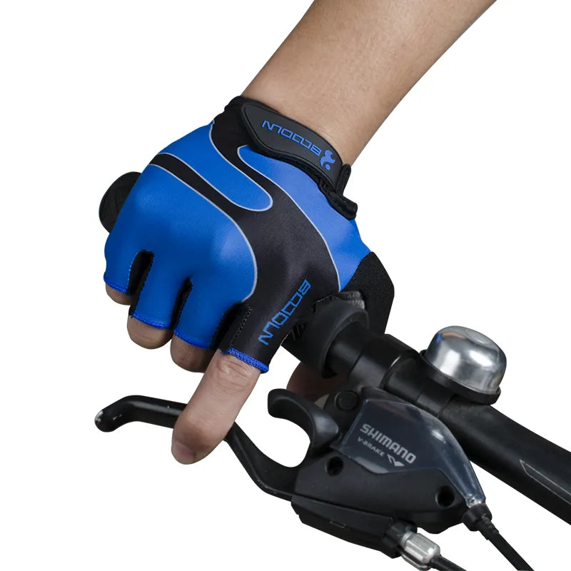0002Breathable Anti-Slip Women Men Half Finger Summer Cycling Fingerless Gloves-WAYBIKER