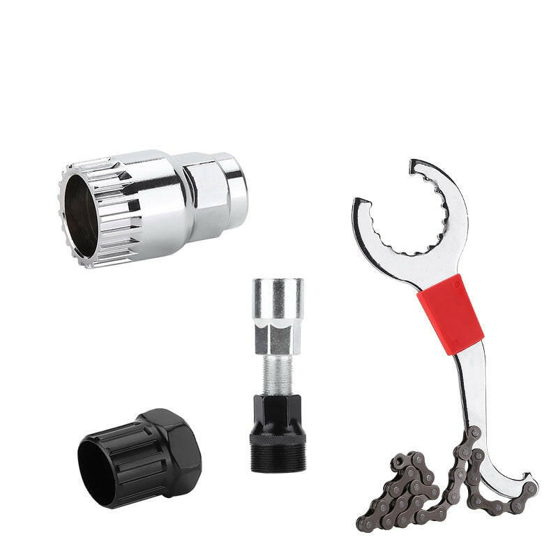 Bicycle Repair Tool Kits Bike Flywheel Removal Chain Breaker Cutter Crank Puller Bike Wrench Cassette Bracket Extractor Sets-WAYBIKER