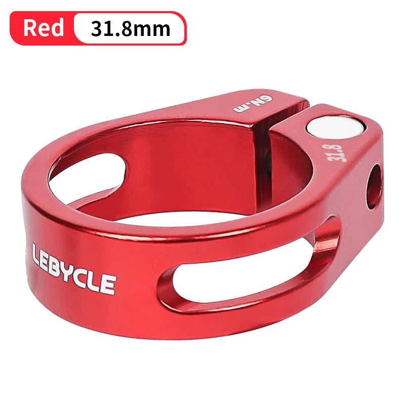 Lebycle Bike Lockout Seatpost Clamps Hollow Out Bike Quick Release Seat Post Clamps Ring Seatpost Latch Cycling Accessories-WAYBIKER