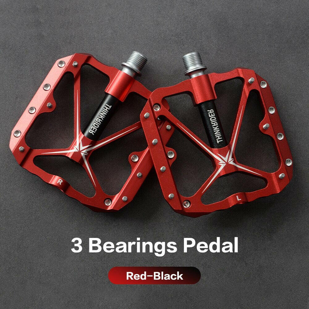 thinkrider pedal ThinkRider Flat Bike Pedals MTB Road 3 Sealed Bearings Bicycle Pedals
