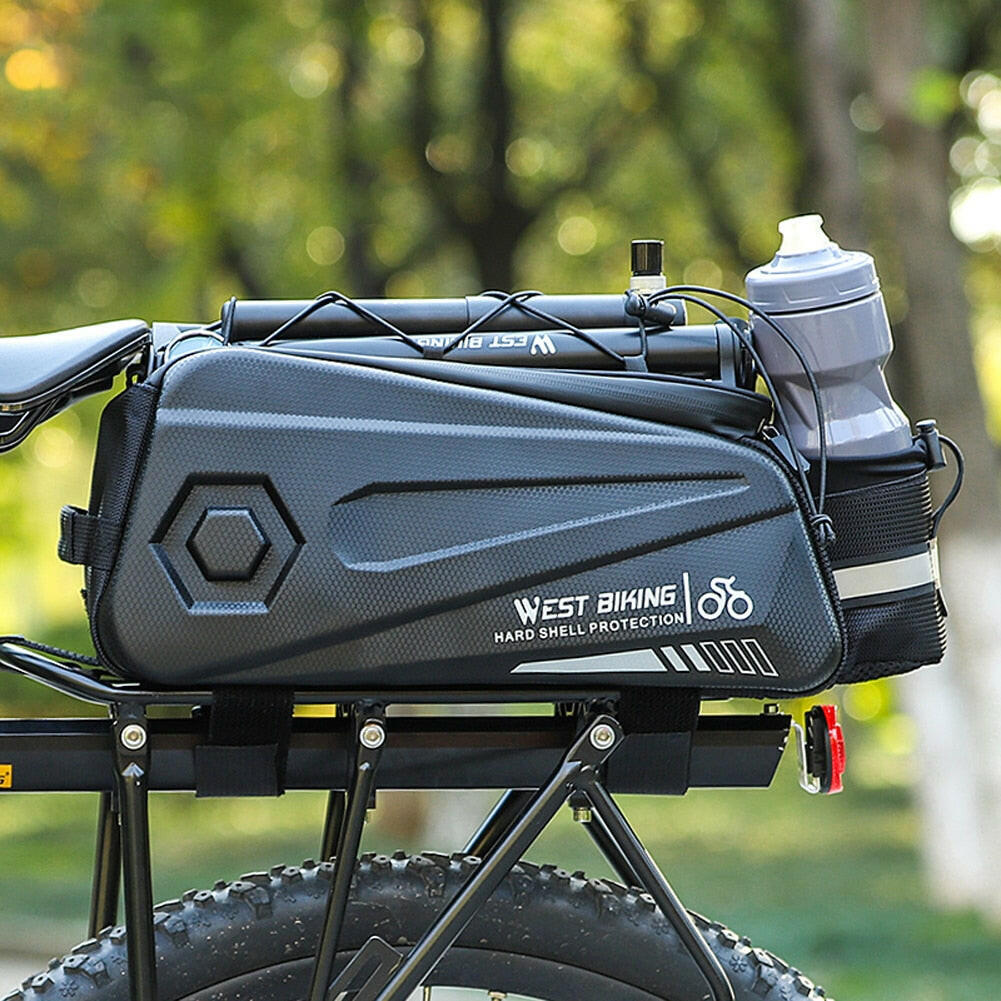 WEST BIKING 8.6L Bicycle Bag Waterproof Bicycle Rear Seats Bag Reflective Mountain Bike Electric Bike Motorcycle Rear Bag-WAYBIKER