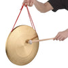 22cm/30cm Hand Gong Cymbals Brass Copper Gong Chapel Opera Percussion Instrument with Round Play Hammer-WAYBIKER