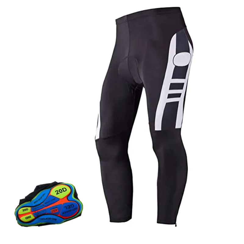 Shockproof Men Autumn Tight Fitting Long Pants Cycling 20D Anti Slip Padded Gel Bike Mtb Downhill Slope Mountain Bicycle-WAYBIKER