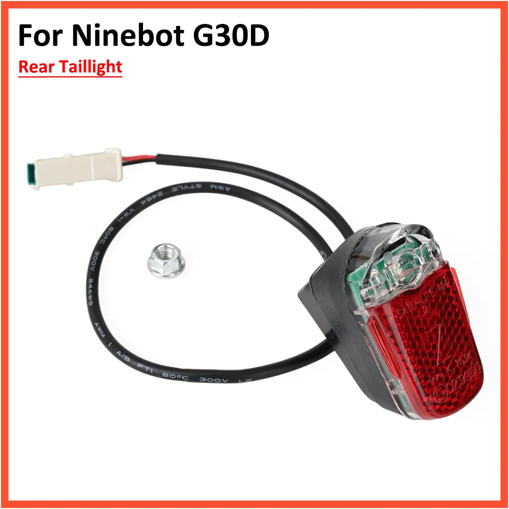 Rear Brake Tail Light For NInebot Max G30D Electric Scooter Taillight Safety Warning Night Riding Cycling Accessories-WAYBIKER