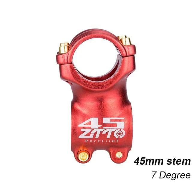 ZTTO Bicycle MTB 7 Degree 45mm Stem 31.8mm High-Strength Lightweight Handlebar Stem For Gravel XC AM Mountain Road Bike Parts-WAYBIKER