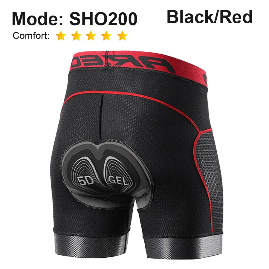NEWBOLER Men's Cycling Shorts Women's Cycling Underwear 5D Gel Pad Shockproof Cycling Underpant MTB Biker Shorts 2021 Bicycle-WAYBIKER