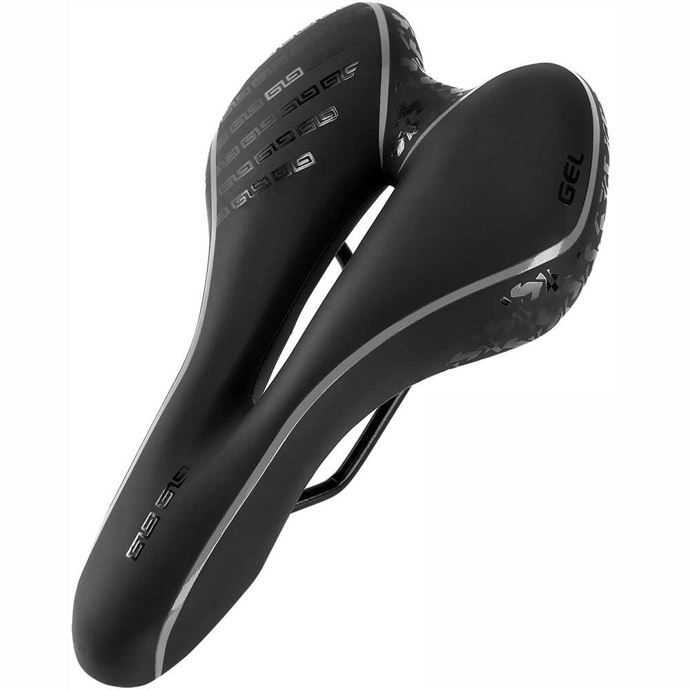 Gel MTB Mountain Road Bike Seat Bicycle Saddle Comfortable Soft Cycling Cushion Exercise Bike Saddle for Men and Women-WAYBIKER