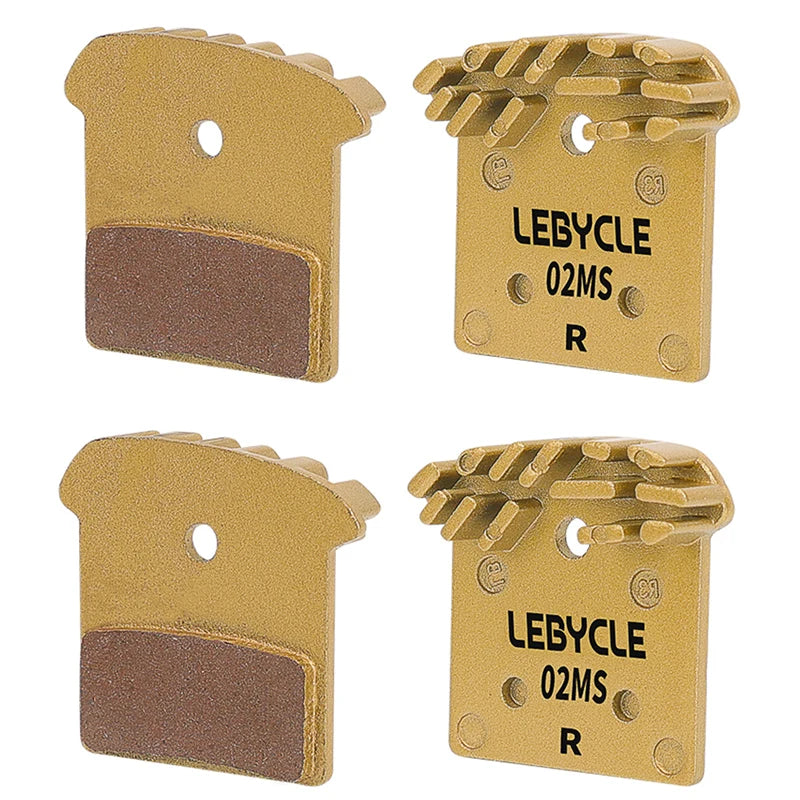 Lebycle MTB fin-shaped High-end brake pads Full Metallic Resin Ice Cooling Tech Brake Pads For SAINT M810 M820 BR-RS405 BR-M9000-WAYBIKER