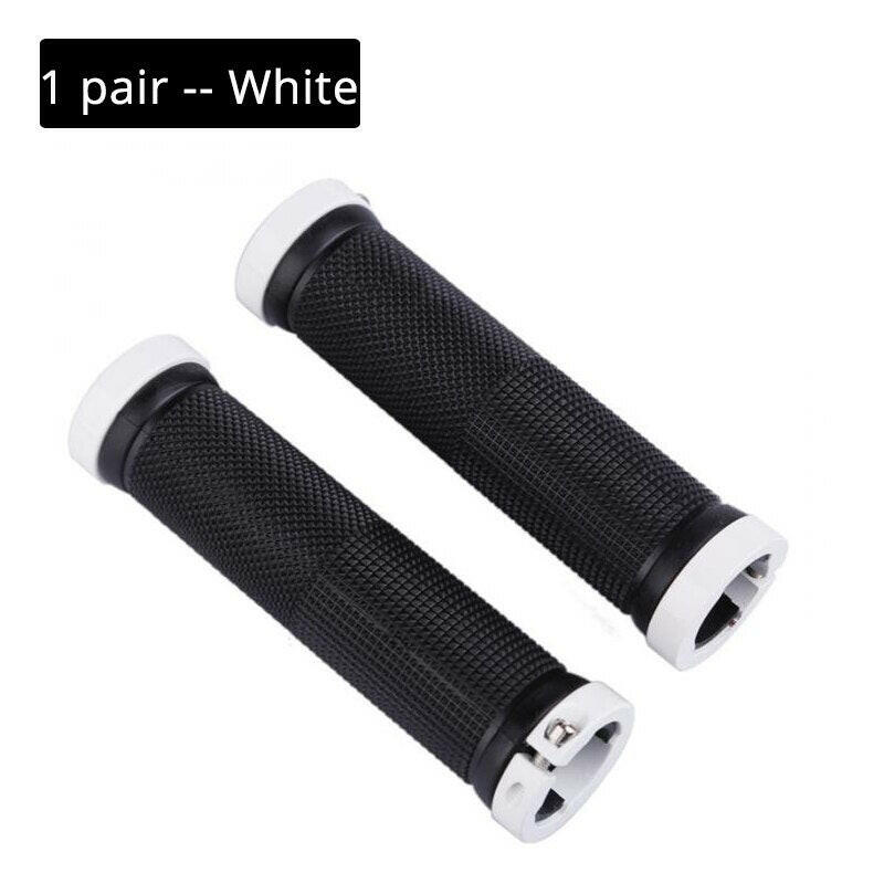 1 Pair Bicycle Handlebar Grips Aluminum Alloy Lock Ring MTB Handle Bars Grips Mountain Road Bike Grips Cycling Accessories-WAYBIKER