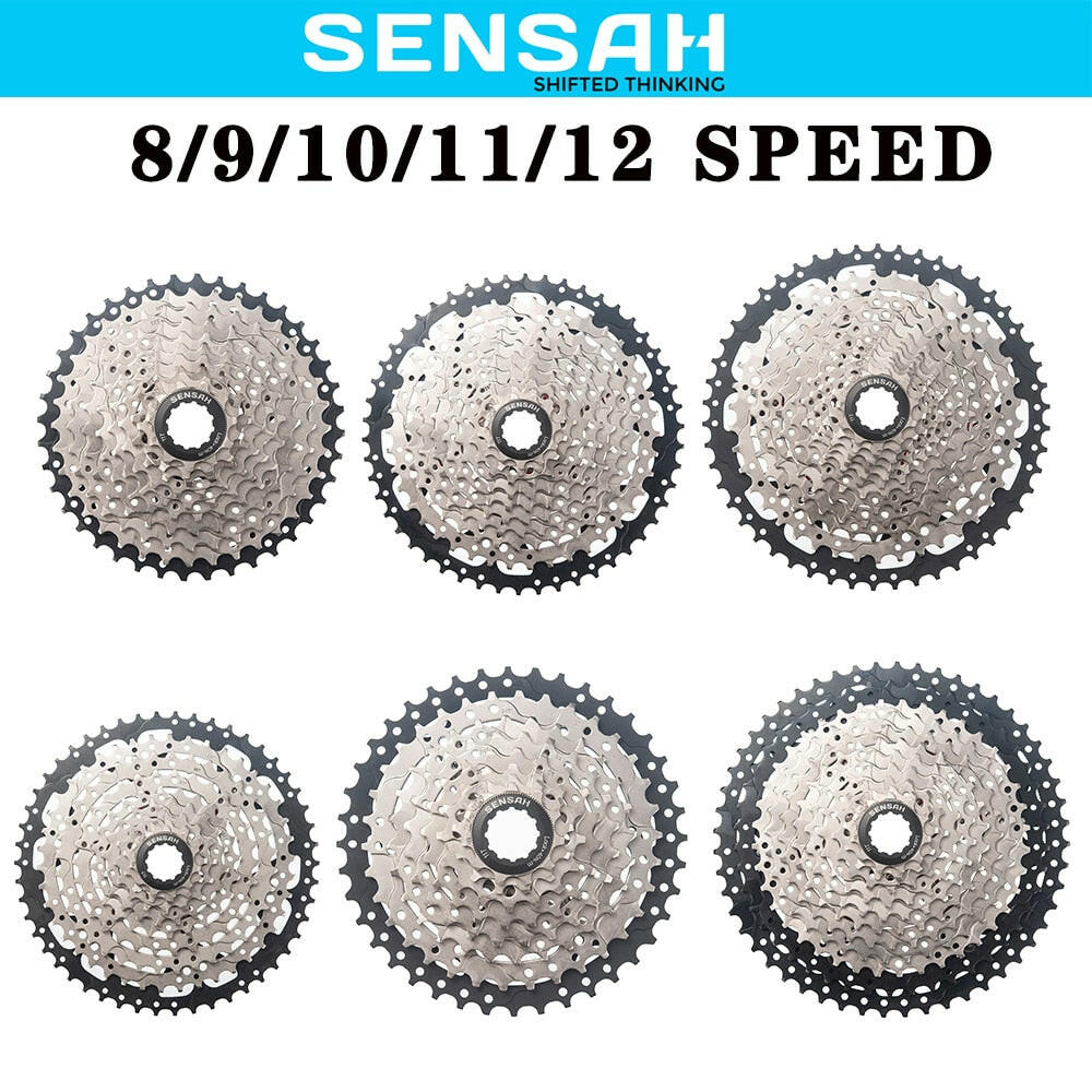 SENSAH Mountain Bike 8 9 10 11 12 Speed Velocidade Bicycle Cassette MTB Freewheel Sprocket 40T 42T 46T 50T 52T for HG HUB-WAYBIKER