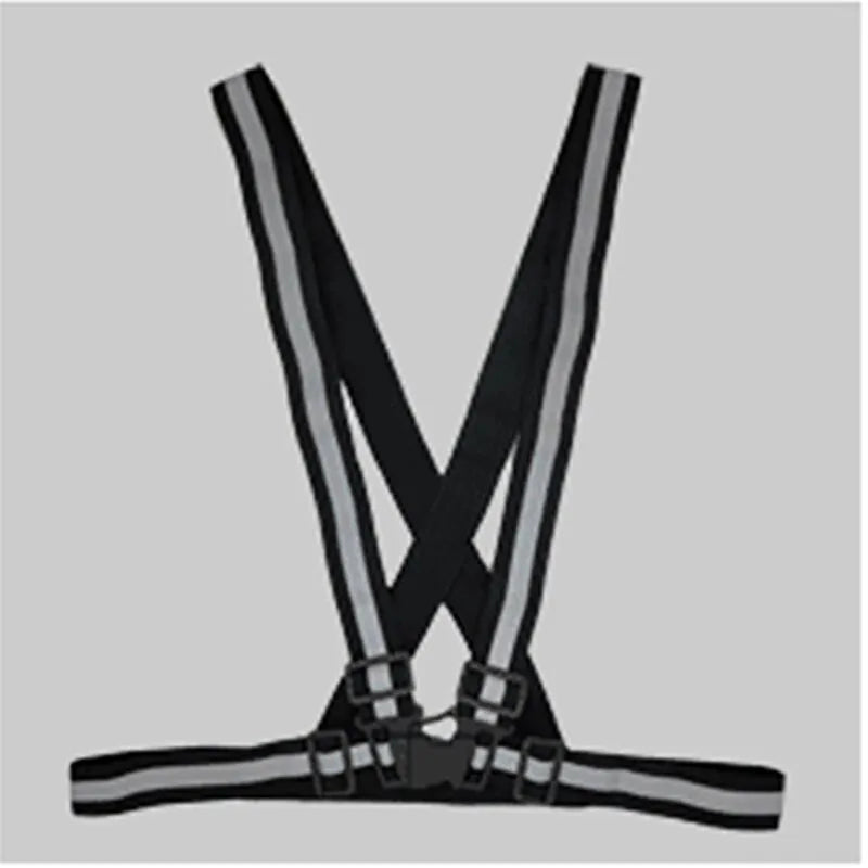 High Gloss Reflective Harness For Night Run Cycling Reflective Harness Elastic Elastic Belt For Sanitation Construction Reflecti-WAYBIKER