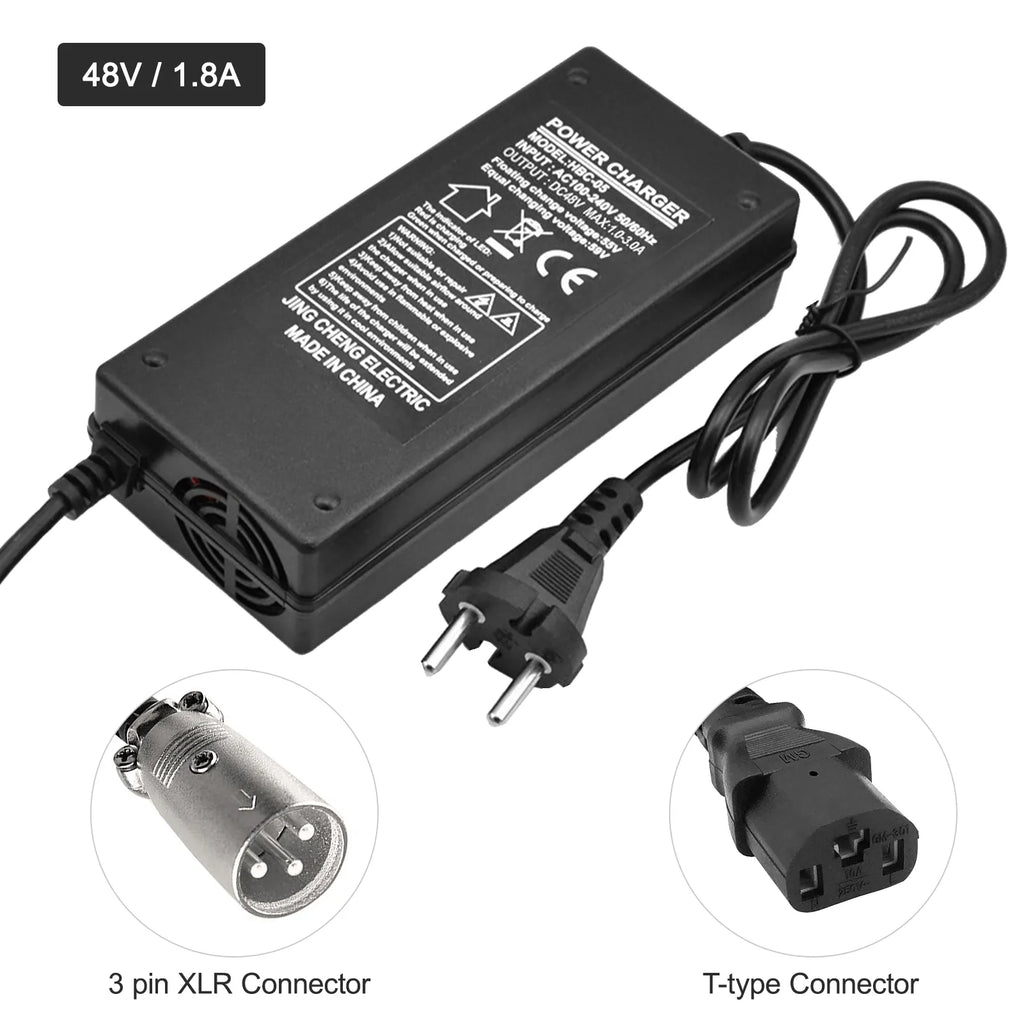 Electric Scooter Charger Electric Bike Battery Charger 36V 48V-WAYBIKER