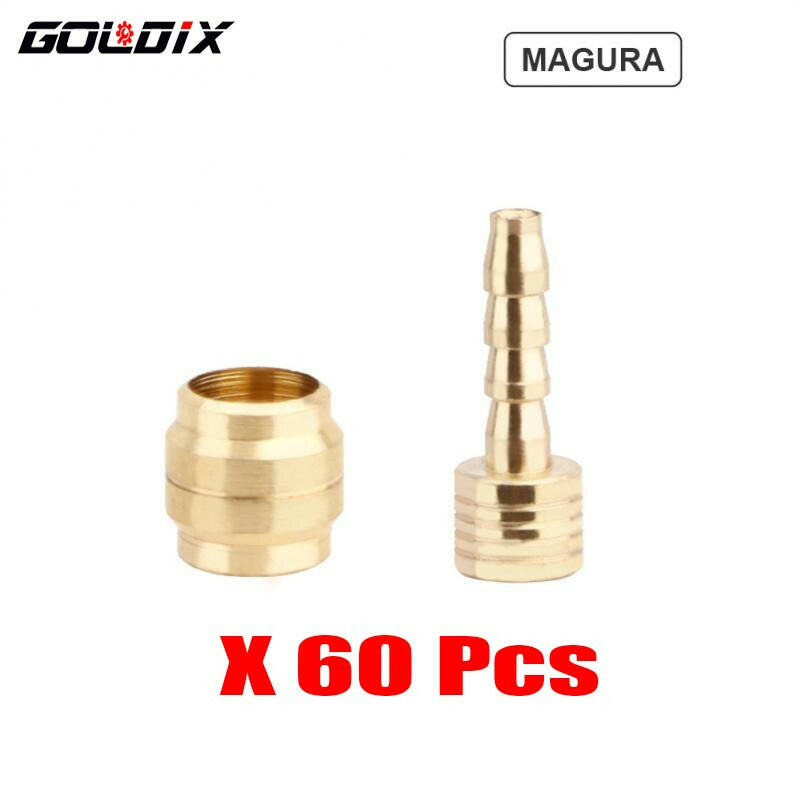 GOLDIX 20/60Pcs Bicycle Hydraulic Disc Brake Oil Pin Needle Olive Connect Insert for BH90 BH59 SRAM MAGURA Brake Oil Pipe Joint-WAYBIKER