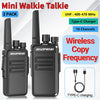 2PCS Baofeng AR-12 Mini Walkie Talkie Wireless Copy Frequency UHF 400-470MHz Type-C USB Long Range For BF-888S Two Way Ham Radio