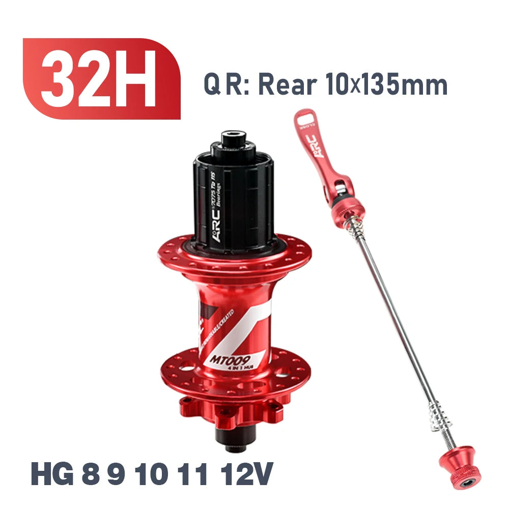 ARC 6 Pawls Hub MT009 MTB Hub Front 9x100 Rear 10x135mm 6 Bolt Disc Brake Bike Bicycle Hub HG Micro Spline Sram XD 8 9 10 11 12v