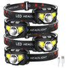 8 Modes Powerful LED Headlight Motion Sensor USB RechargeableXPE+COB LED Waterproof Head Torch Outdoor Camping Fishing Headlight-WAYBIKER