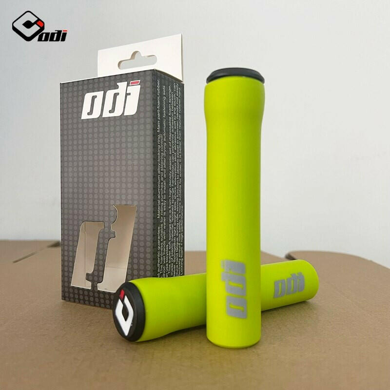 ODI MTB Bicycle Handlebar Grips Pure Silicagel Ultralight 96g Anti-skid Shock-absorbing Mountain Balance Folding Bike Soft Grip-WAYBIKER