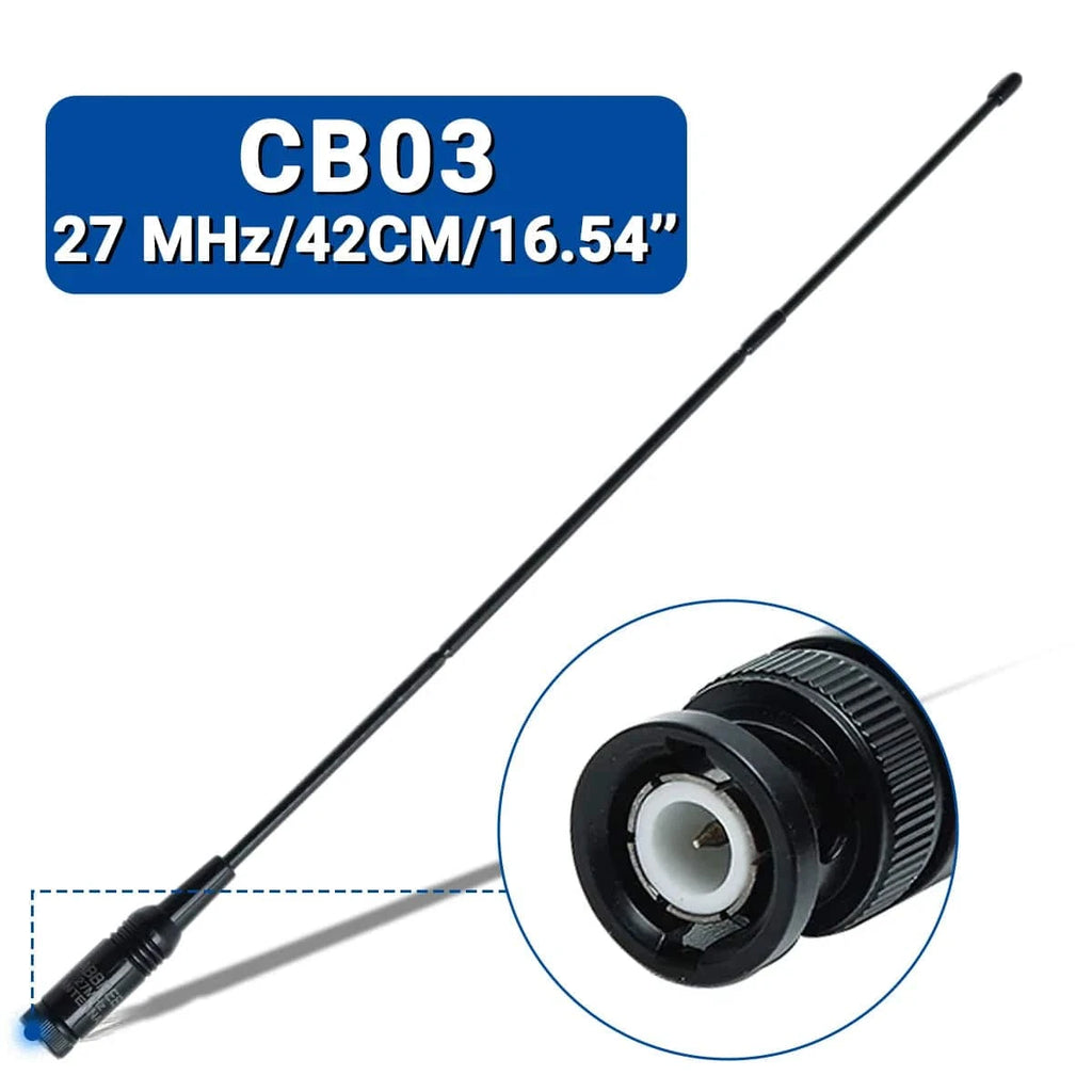 27Mhz BNC Telescopic Antenna for Cobra Midland Uniden Maxon President Anytone Handheld Portable CB Radio Walkie Talkie-WAYBIKER