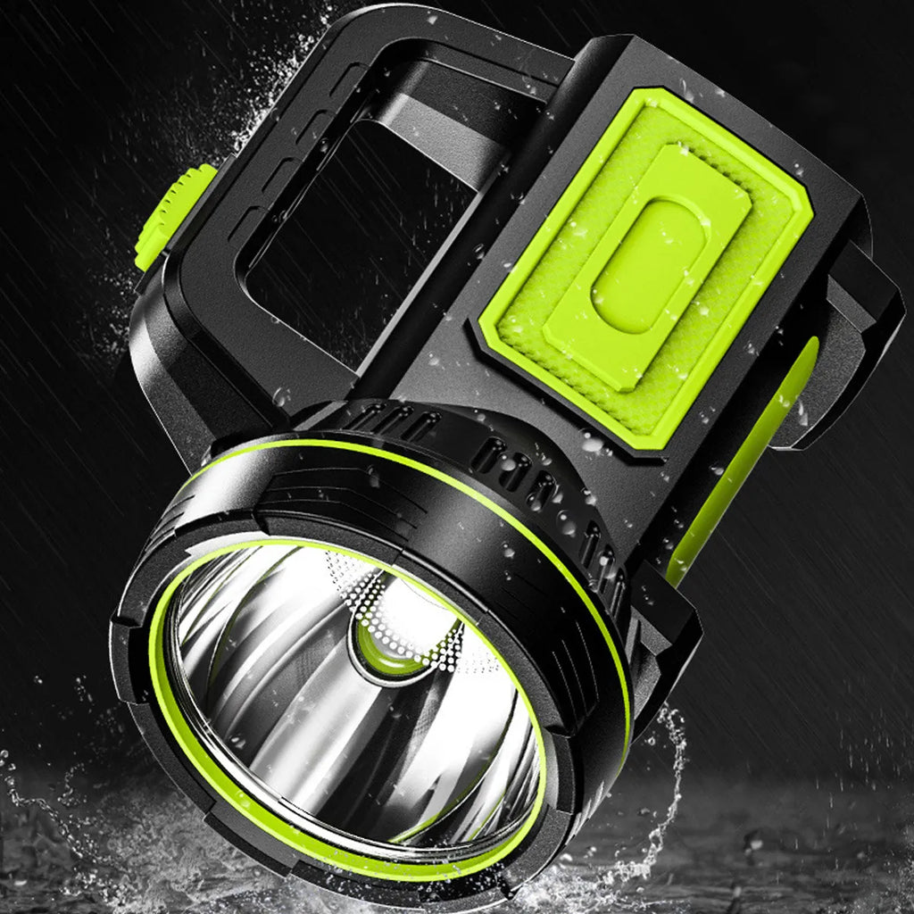 Rechargeable Flashlight Handheld LED Spotlight Torch Waterproof Long Life Energe Saving Flashlight for Emergency Hiking Camping-WAYBIKER