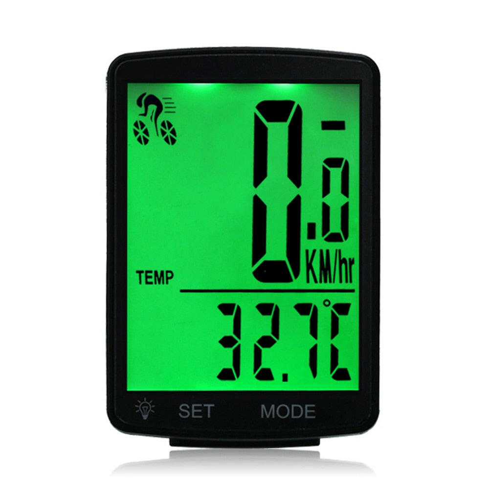 Multifunctional Bicycle Computer Wireless Bike Rainproof Speedometer Odometer Cycling 2.8inch LCD Screen Backlight Waterproof-WAYBIKER