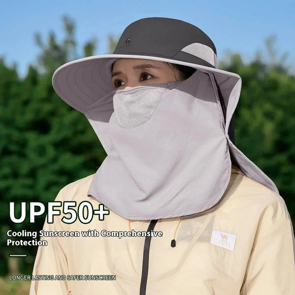 GOLDEN CAMEL Hats UV Protection All-in-One Wraparound Sun Protection Hat, Ideal for Hiking, Travel & Outdoor Adventures-WAYBIKER