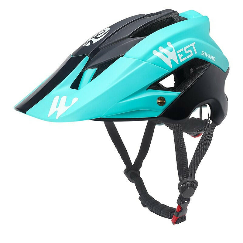 WEST BIKING Men Cycling Helmet With Sun Visor MTB Road Bike Trail XC Helmet Adjustable Ultralight Safety Sport Bicycle Helmet