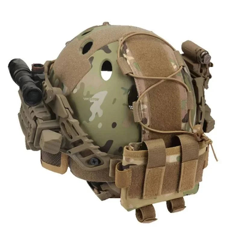 Tactical FAST Helmet Cover Pouch Removable MK2 Battery Case Helmet Airsoft Hunting Camo Military Combat Counterweight Bags-WAYBIKER
