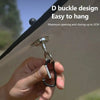 1PCS Strong Magnetic Carabiner Keychain Camping Snap Clip D Type Lock Buckle Outdoor Tent Canopy Hanging Buckle Hook Clasps-WAYBIKER