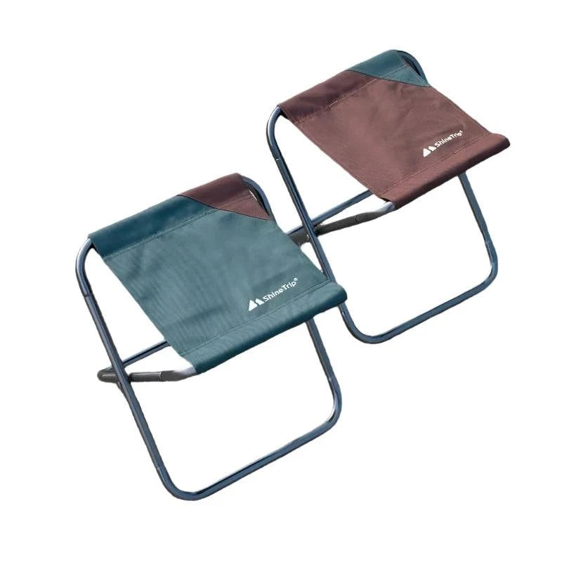 ShineTrip Outdoor Portable Folding Stool Ultralight Aluminum Alloy Stool Fishing Chair Traveling Camping Picnics-WAYBIKER
