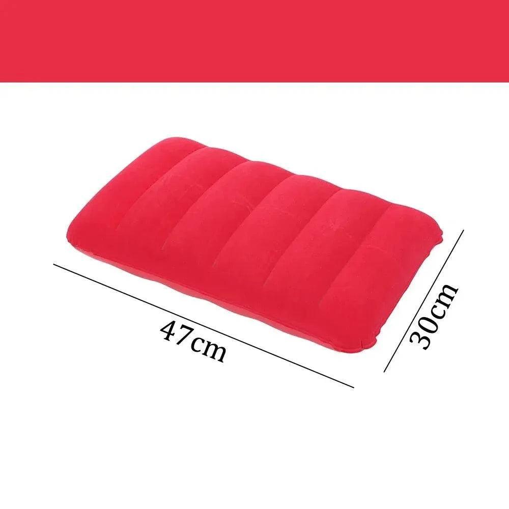 47x30cm Air Cushion Pillows Outdoor Camping Sleep Cushion Folding Square Lnflatable Pillows Travel Backrest Plane Head Rest Big-WAYBIKER