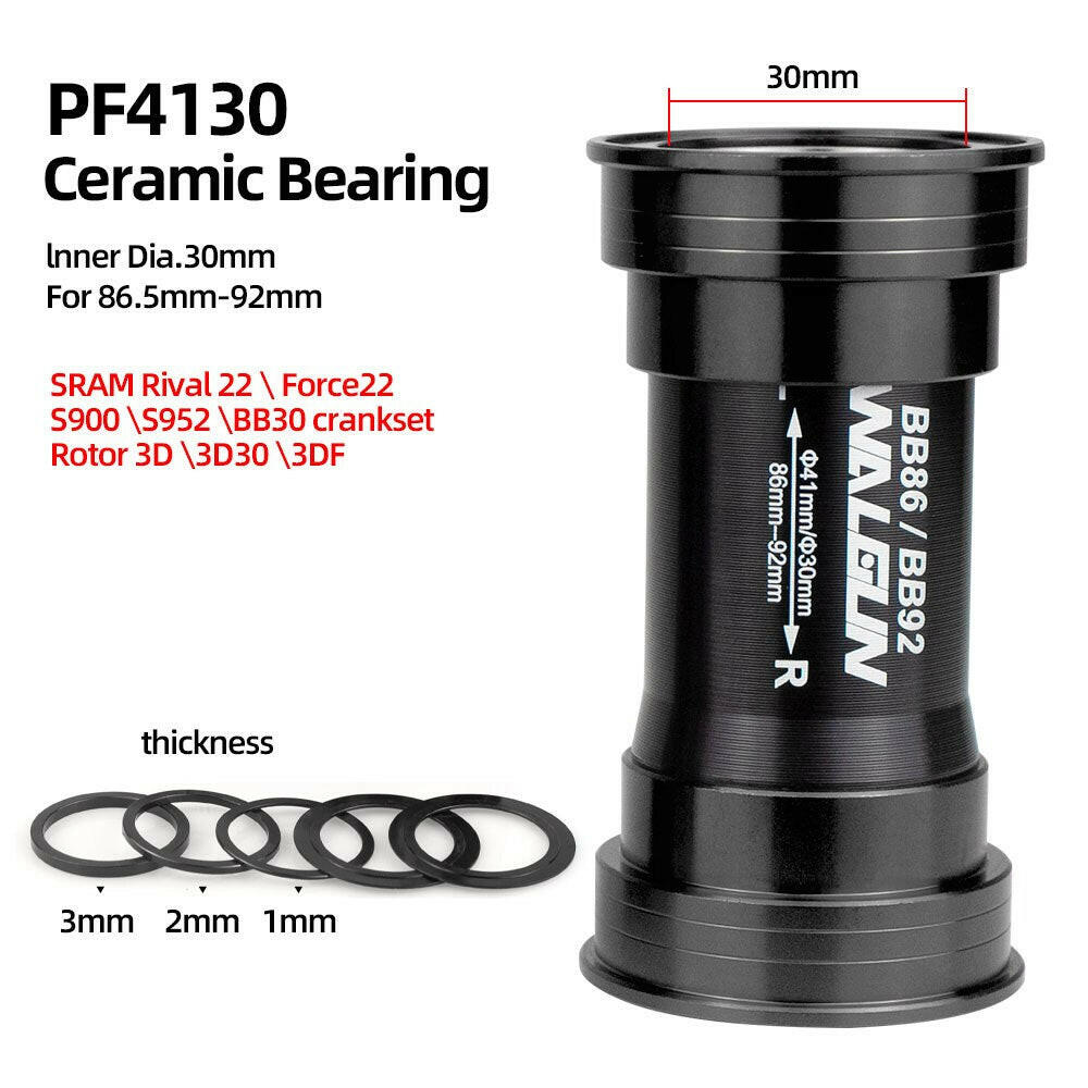 Walgun PF4124 BB86 92 Pressfit Bottom Brackets Mtb Road Bicycle BB PF4130 PF41DUB Frame Shell 86.5-92mm for Shimano SRAM DUB GXP-WAYBIKER
