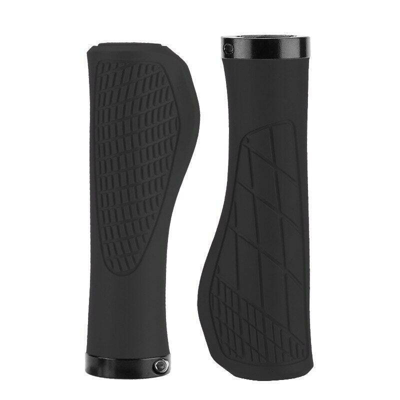 2PCS Non-slip Mountain Bike Handlebar Grip Soft Rubber MTB Grips Anti-skid Comfortable Lockable Bicycle Grips Bike Parts-WAYBIKER