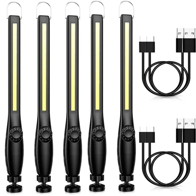 USB Rechargeable LED Flashlight New COB Magnetic Work Light Portable Lantern Camping Torch Car Repair Lamp With Built-in Battery-WAYBIKER