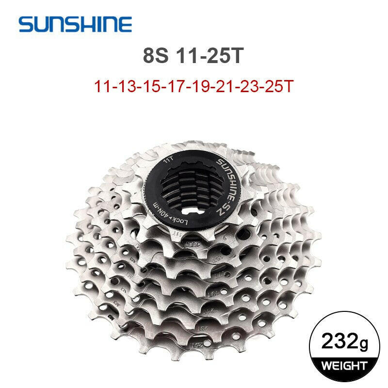 Sunshine HG Road Bike Cassette 8 9 10 11 12 Speed 11-23T/25T/28T/30T/32T/34T Bike Flywheel Sprocket for SHIMANO-WAYBIKER