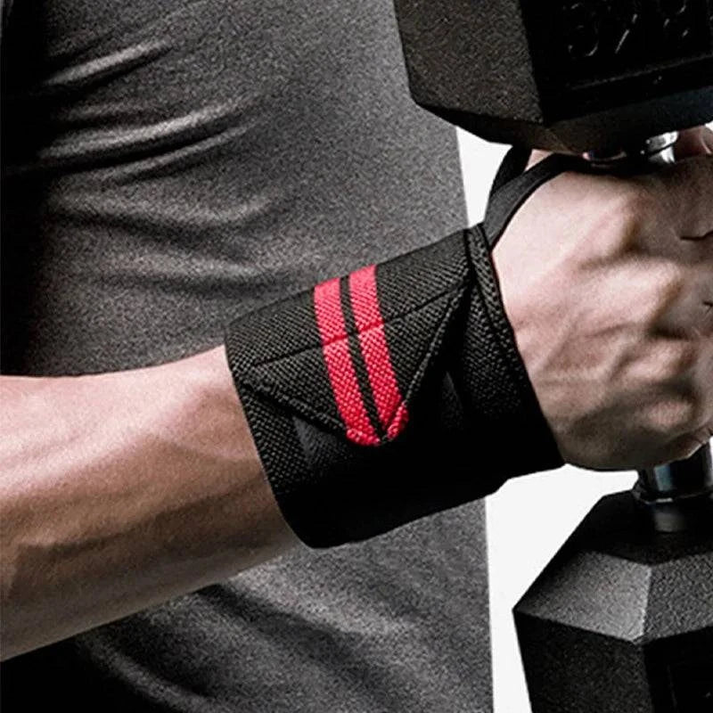Weight Lifting Wristband Elastic Breathable Wrist Wraps Bandage Gym Fitness Weightlifting Powerlifting Wrist Brace Support Strap-WAYBIKER