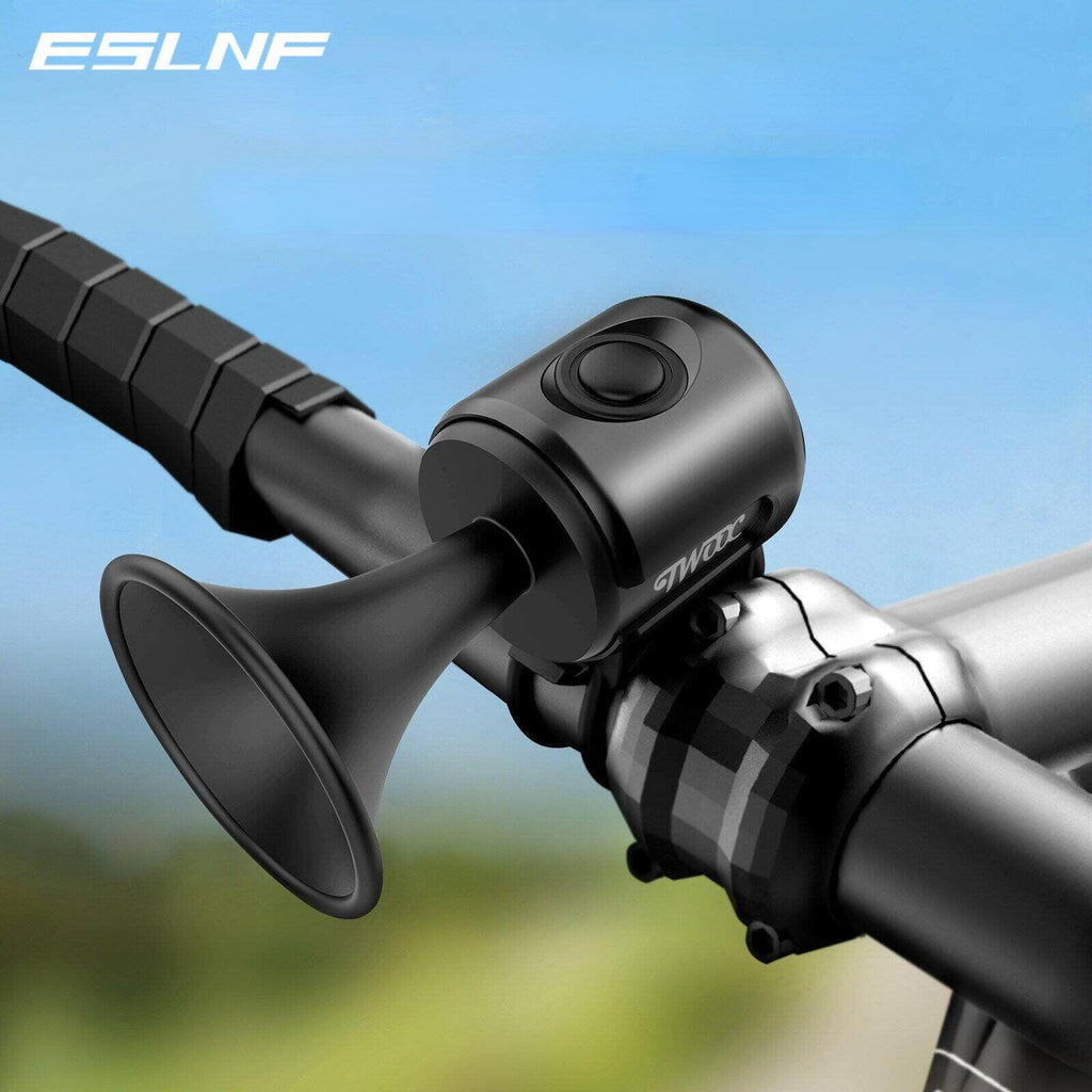 ESLNF Bike Bell Electronic Loud Horn ABS 120db Safety Electric Bell IPX4 Speaker Alarm Ring Bicycle Handlebar Warning Bell-WAYBIKER