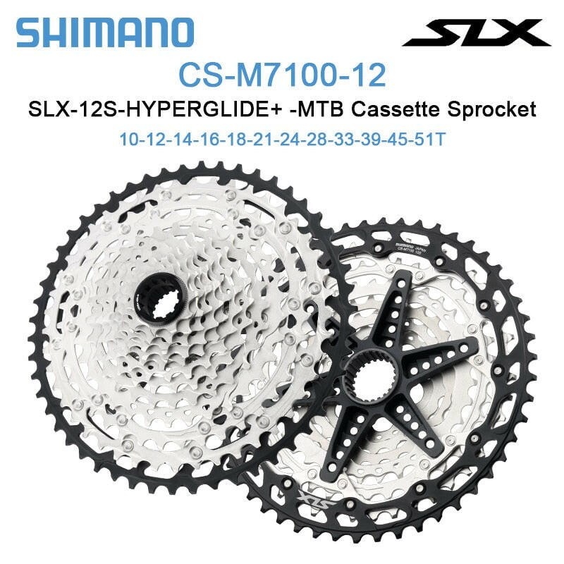 Shimano SLX M7100 12v MTB Cassette Sprocket CS-M7100-12 12-Speed 10-51T K7  Original parts-WAYBIKER