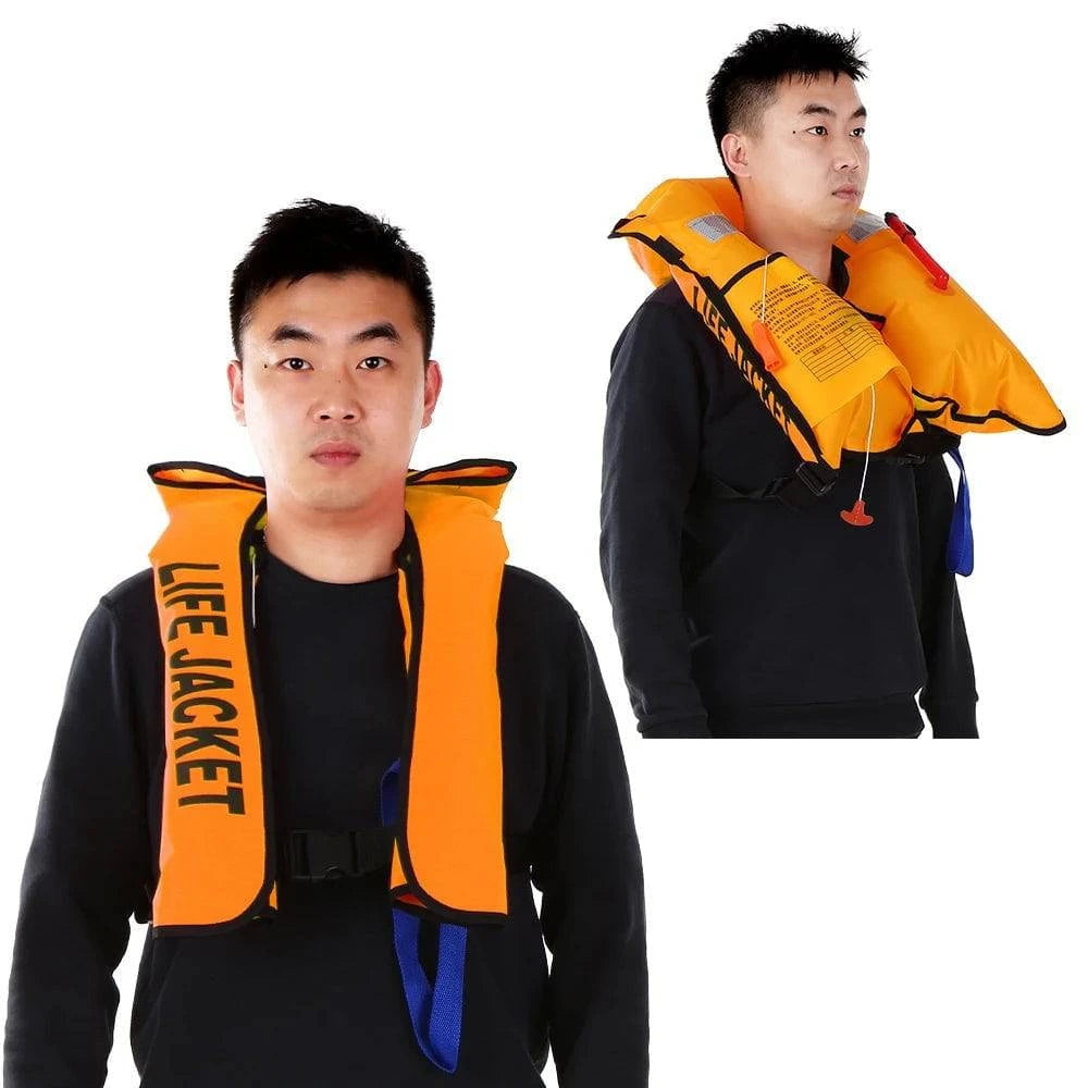 Auto Inflatable Adults Life Jacket Adult Life Vest Safety Float Suit for Water Sports Kayaking Fishing Surfing Survival Jacket-WAYBIKER
